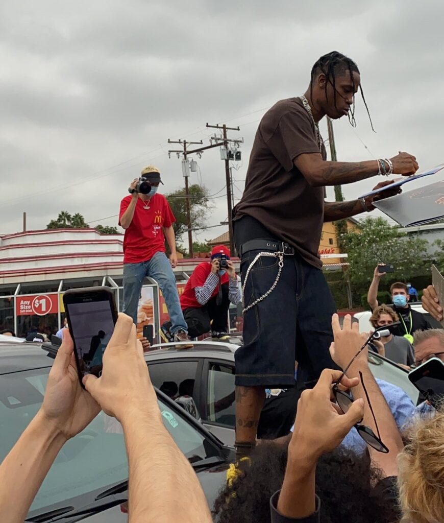 Travis Scott Mobbed By Fans at McDonald's